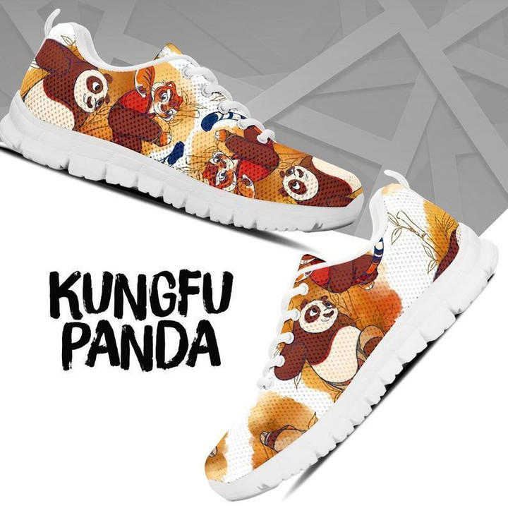 Po Shoes, Kungfu Panda Sneaker, Cartoon Sneaker,Shoes ver10 birthday gift Fashion white Shoes Fly Sneakers  men and women size  US