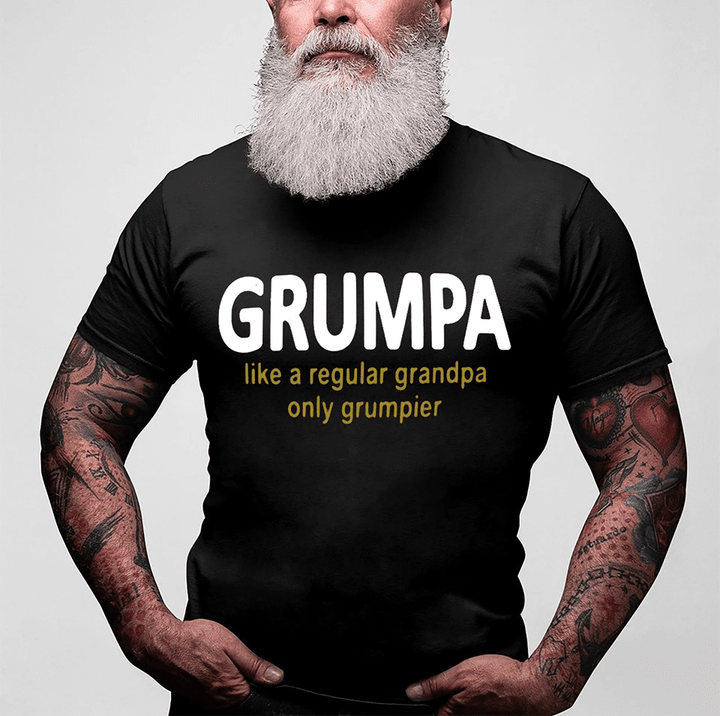 Grumpa like a regular grandpa only grumpier T shirt hoodie sweater  size S-5XL