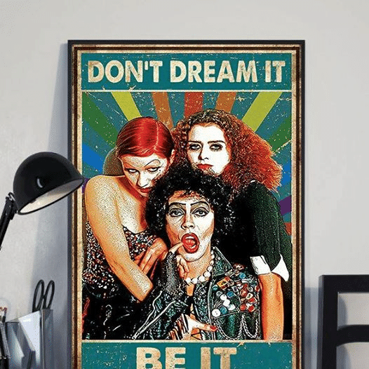 The Rocky Horror Picture Show Don't Dream It Be It Home Living Room Wall Decor Vertical Poster Canvas 