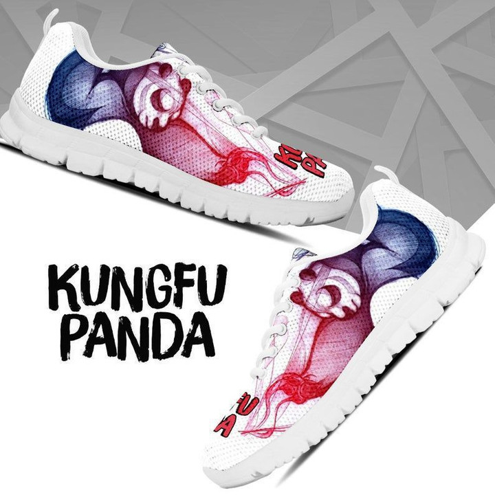 Po Shoes, Kungfu Panda Sneaker, Cartoon Sneaker,Shoes ver7 birthday gift Fashion white Shoes Fly Sneakers  men and women size  US