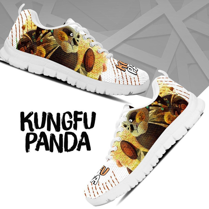 Po Shoes, Kungfu Panda Sneaker, Cartoon Sneaker,Shoes ver5 birthday gift Fashion white Shoes Fly Sneakers  men and women size  US