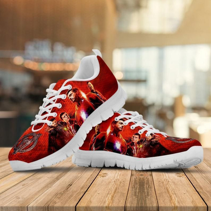 Spider Man Shoes, Iron Man Custom Shoes white Shoes birthday gift Fashion  Fly Sneakers  men and women size  US