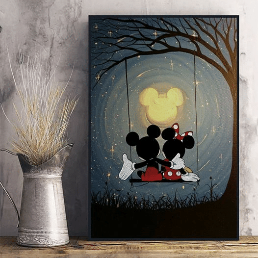 Mickey Mouse Disney For Men Women Home Living Room Wall Decor Vertical Poster Canvas 