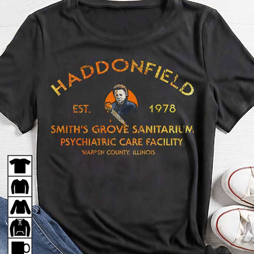 Haddonfield est.1978 smith's grove sanitarium psychiatric care facility T shirt hoodie sweater  size S-5XL