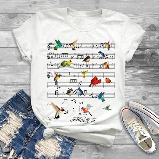 Hummingbird and cardial animals let's make great music together T shirt hoodie sweater  size S-5XL