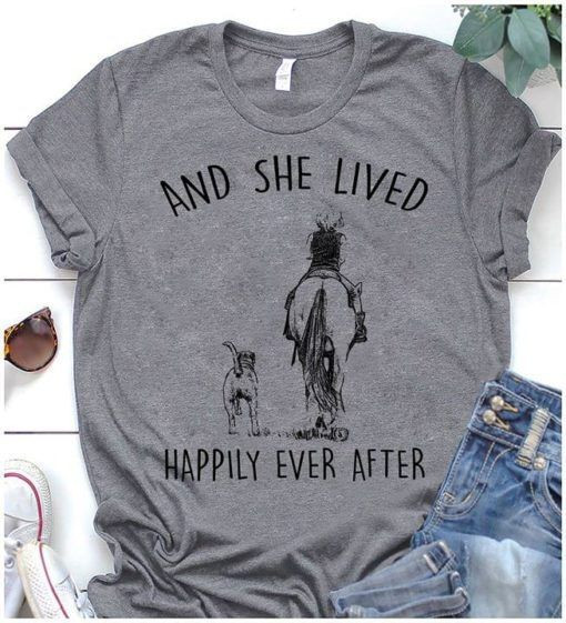 And She Lived Happily Ever After T shirt hoodie sweater  size S-5XL