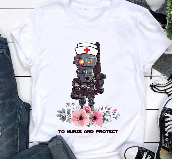 The Mandalorian to nurse and protect T shirt hoodie sweater  size S-5XL