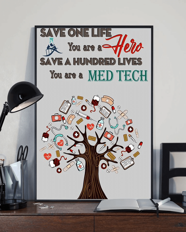 Medical instruments Save On Life you Are A Hero Save A Hundred Lives You Are A Med Teach Home Living Room Wall Decor Vertical Poster Canvas 