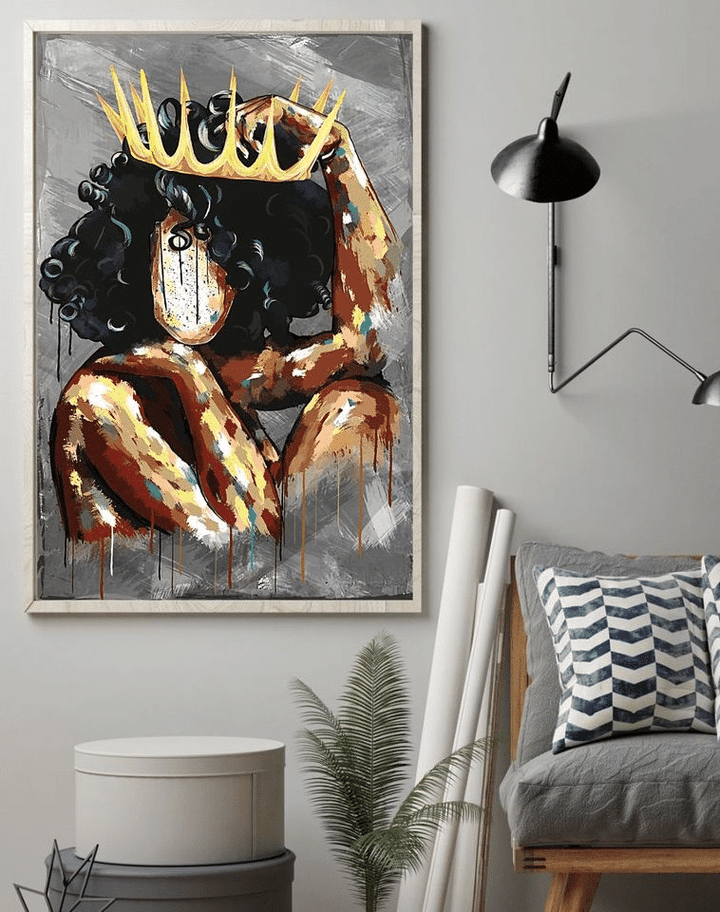 Juneteenth Freedom Day Liberation Day Black Queen Home Living Room Wall Decor Vertical Poster Canvas 