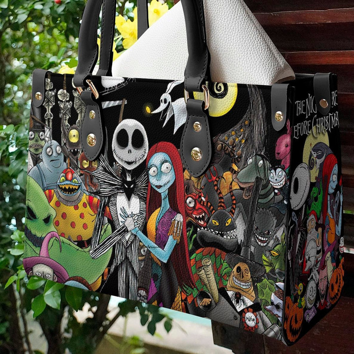 Jack Skellington And Sally Ghmare Bflairs Leather Bag Couple