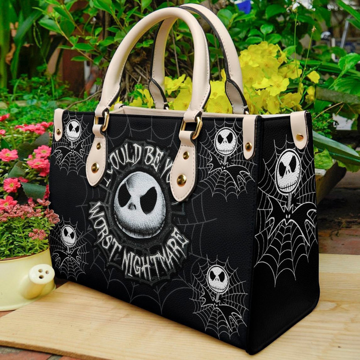 Jack Skellington Tnbc Bflairs Leather Bag I Could Be Your Worst Nightmare