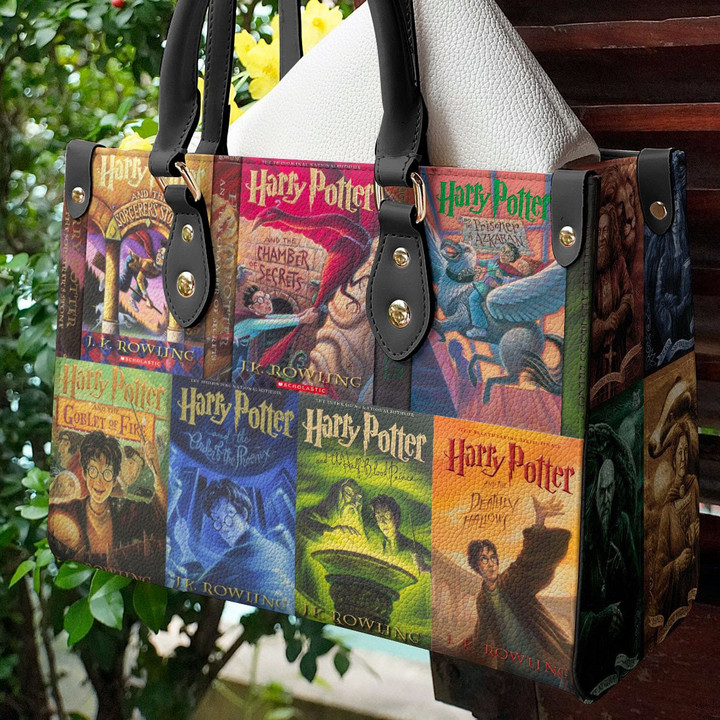 Harry Potter Leather Bag  Seven Original Book Covers