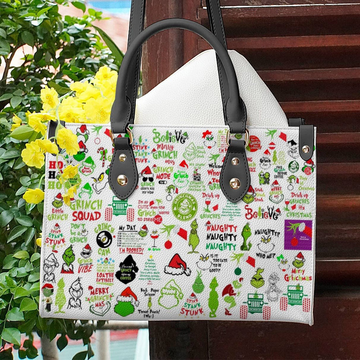 The Grinch Leather Bag Merry Grinchmas