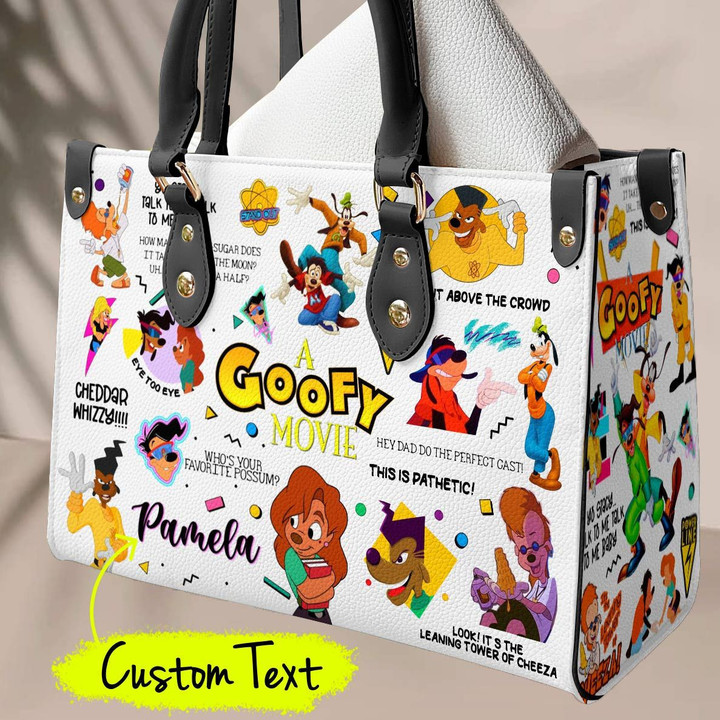 A Goofy Movie Leather Bag Personalized a Gfy Movie Inspired