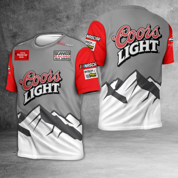 Coors Light Racing Silver Bullet 3D T shirt Sweatshirt 480