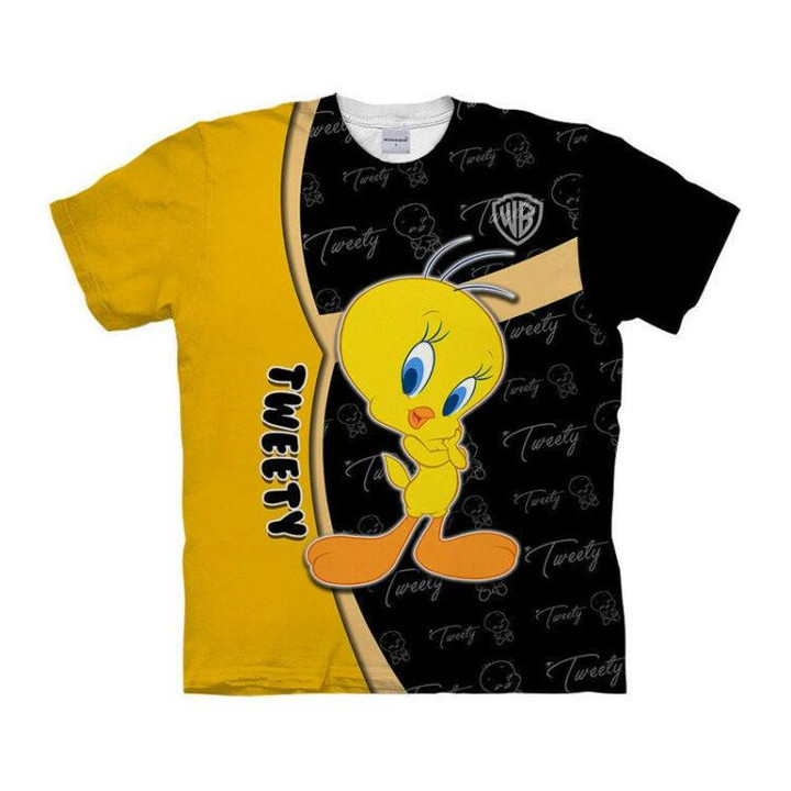 Cute Tweety Bird Fan Gift, Tweety Bird Looney Tunes 3D T Shirt