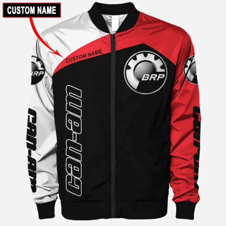 Can Am Car Apparel, Can Am Motorcycle Custom Bomber Jacket 53