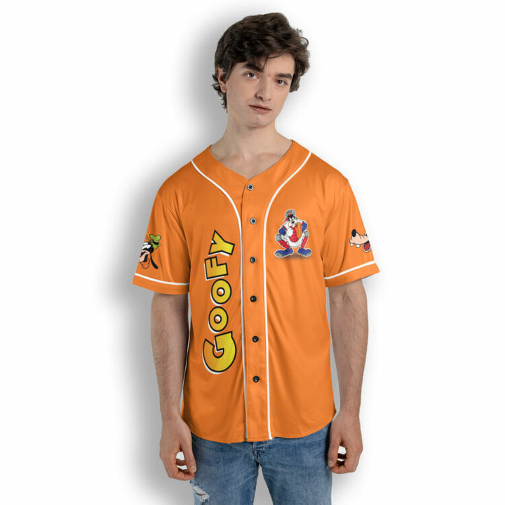 Goofy Mickey Mouse Disney AOP Baseball Jersey Shirt