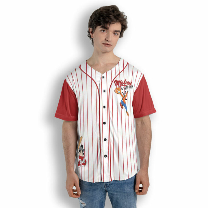 Mickey Minnie and Friends Disney Baseball Jersey Shirt No7