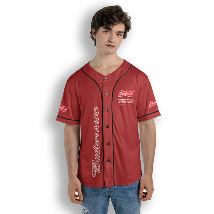 Personalized Budweiser King Of AOP Baseball Jersey Shirt No48