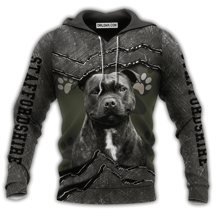 Dog Staffordshire Bull Terrier My Friend For Whole Life - Hoodie - Owl Ohh