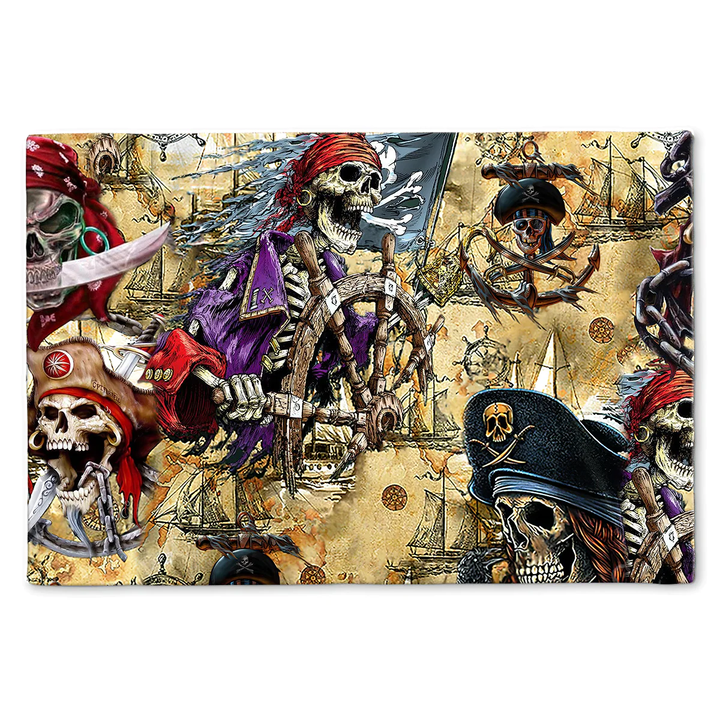 Skull Amazing Pirate Hunting - Doormat - Owl Ohh