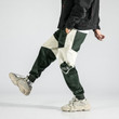 New Fashion Patchwork Embroidery Corduroy Fashion Men's Jogger Harem Pants