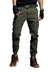 Men Cargo Pants Elastic Foot Close Skinny Tactical Multi-pocket Pants