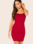 Form Fitted Solid Tank Dress