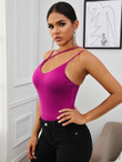 Strappy Neck Form Fitted Bodysuit