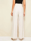 Paperbag Waist Belted Palazzo Pants