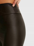 Wide Waistband Leather Look Leggings