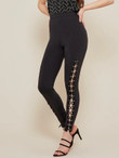 High Waist Lace Up Side Leggings