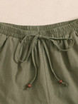 Women Tie Waist Ruffle Hem Shorts