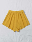 Women Belted Knot Crinkle Shorts