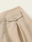 Women Button Detail Solid Shorts