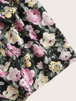 Women Paperbag Waist Belted Floral Print Shorts