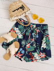 Women Floral & Tropical Print Belted Shorts