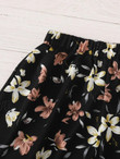 Women Floral Print Wide Leg Shorts