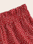Women Paperbag Waist Allover Print Shorts