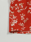 Women Tie Waist Floral Print Shorts