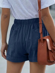 Women Pocket Detail Drawstring Waist Shorts