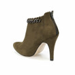New Design Women Ankle Chain Khaki Leather Boots