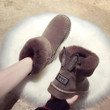 Women Boots Genuine Leather Real Fox Fur Super Warm Snow Boots Top Brand Designer