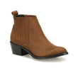Women Premium Quality Suede Leather Tan Ankle Boots