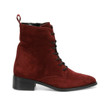 Women Premium Leather Maroon Lace Up Ankle Boots