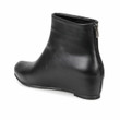 Premium Leather Women Black Ankle Boots