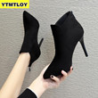Hot Selling Women High Heel Ankle Boots
