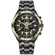 Men Waterproof Chronograph  Luxury Brand Big Dial Quartz Watch