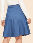 Button Up Circle Skirt